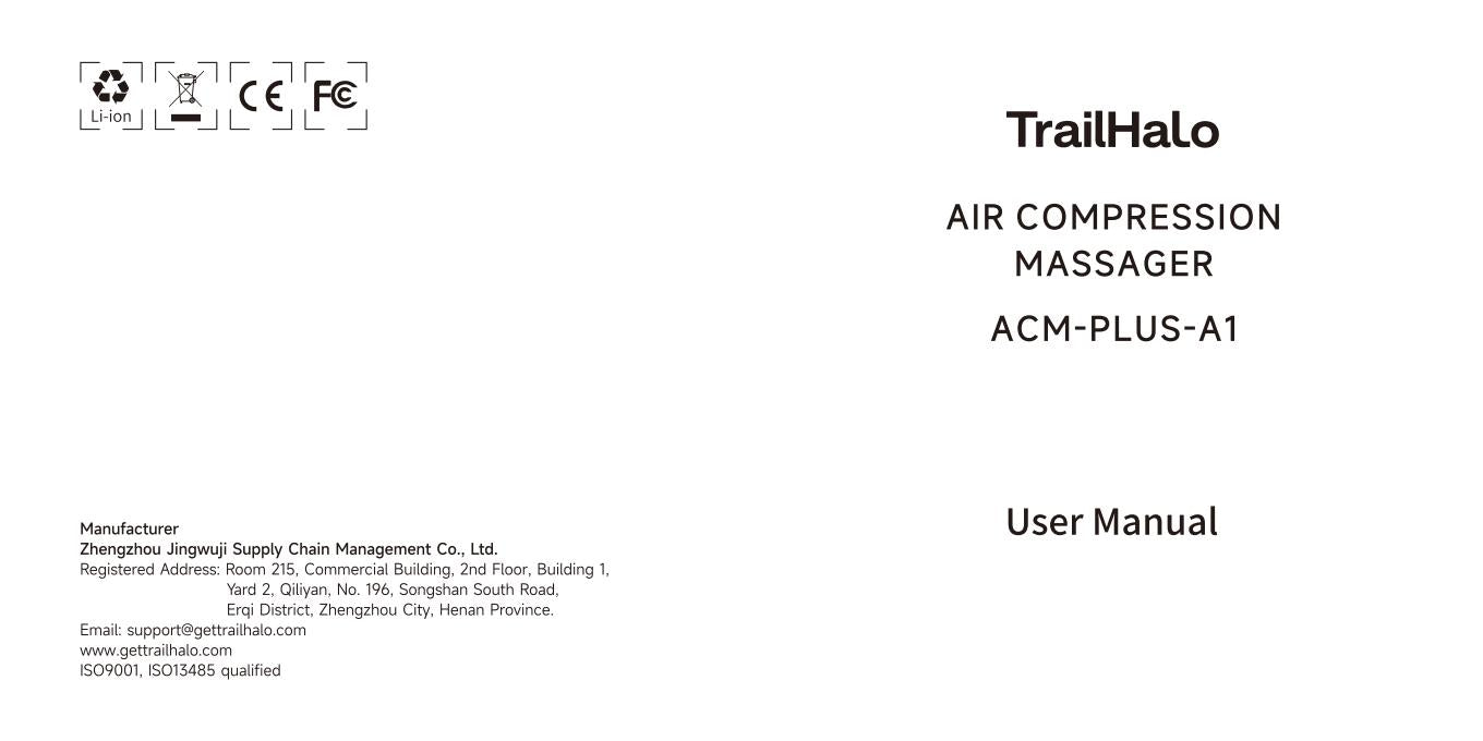 TrailHalo ACM-PLUS-A1 Air Compression Massager - Lifestyle 01